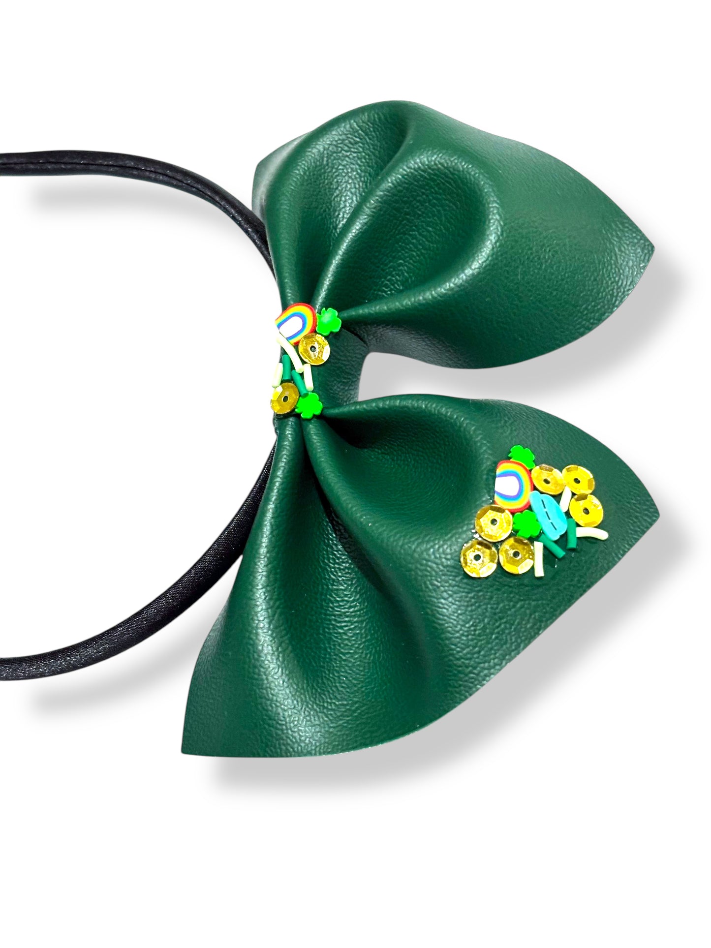 St. Patrick's Day Bow on Headband | Green Headband Hair bow