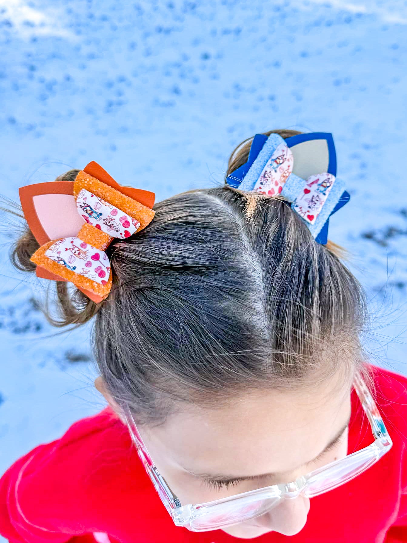 Blue Dog Ears Hair Clips