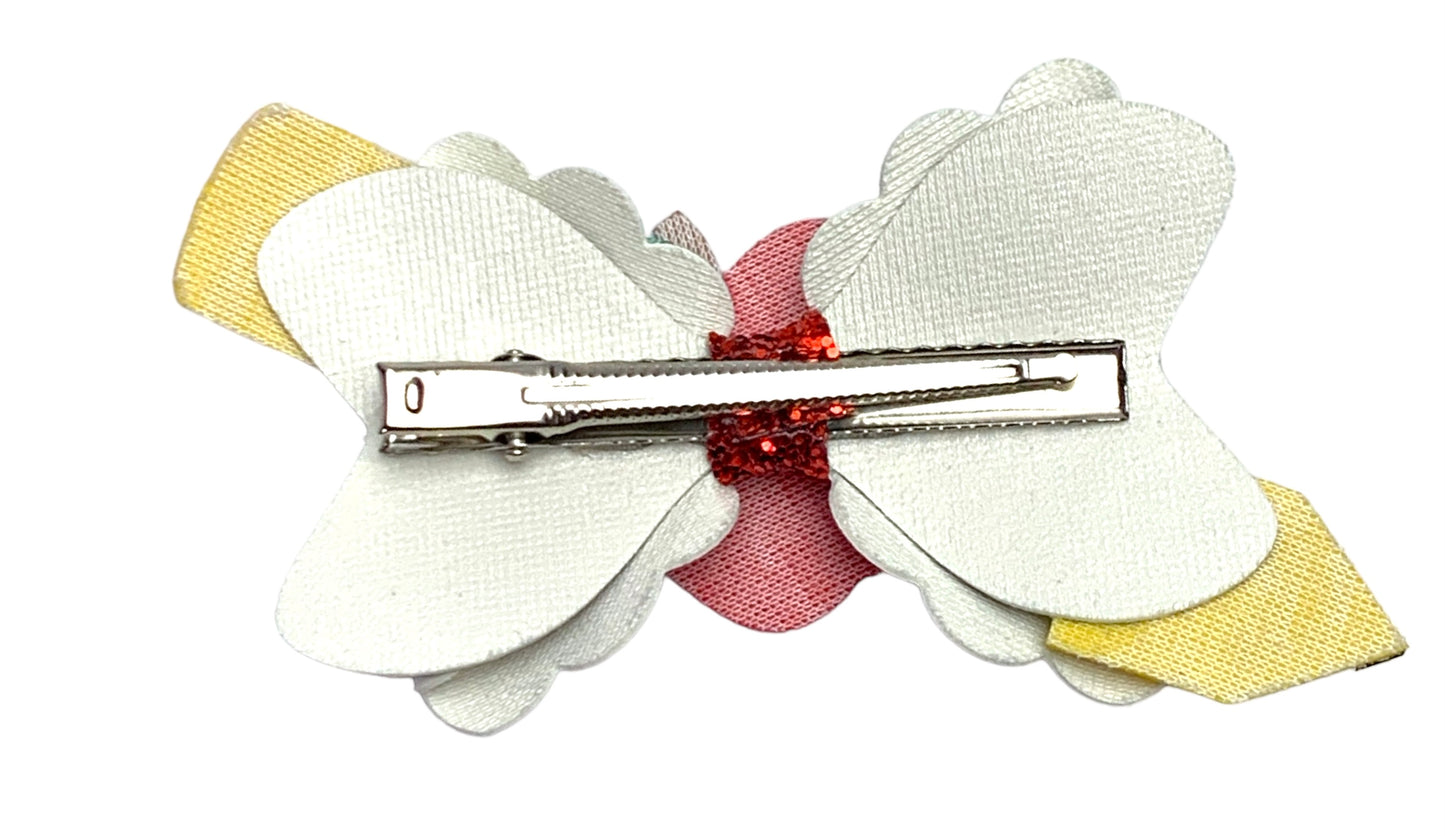 Back to School Hair Bow for Girls