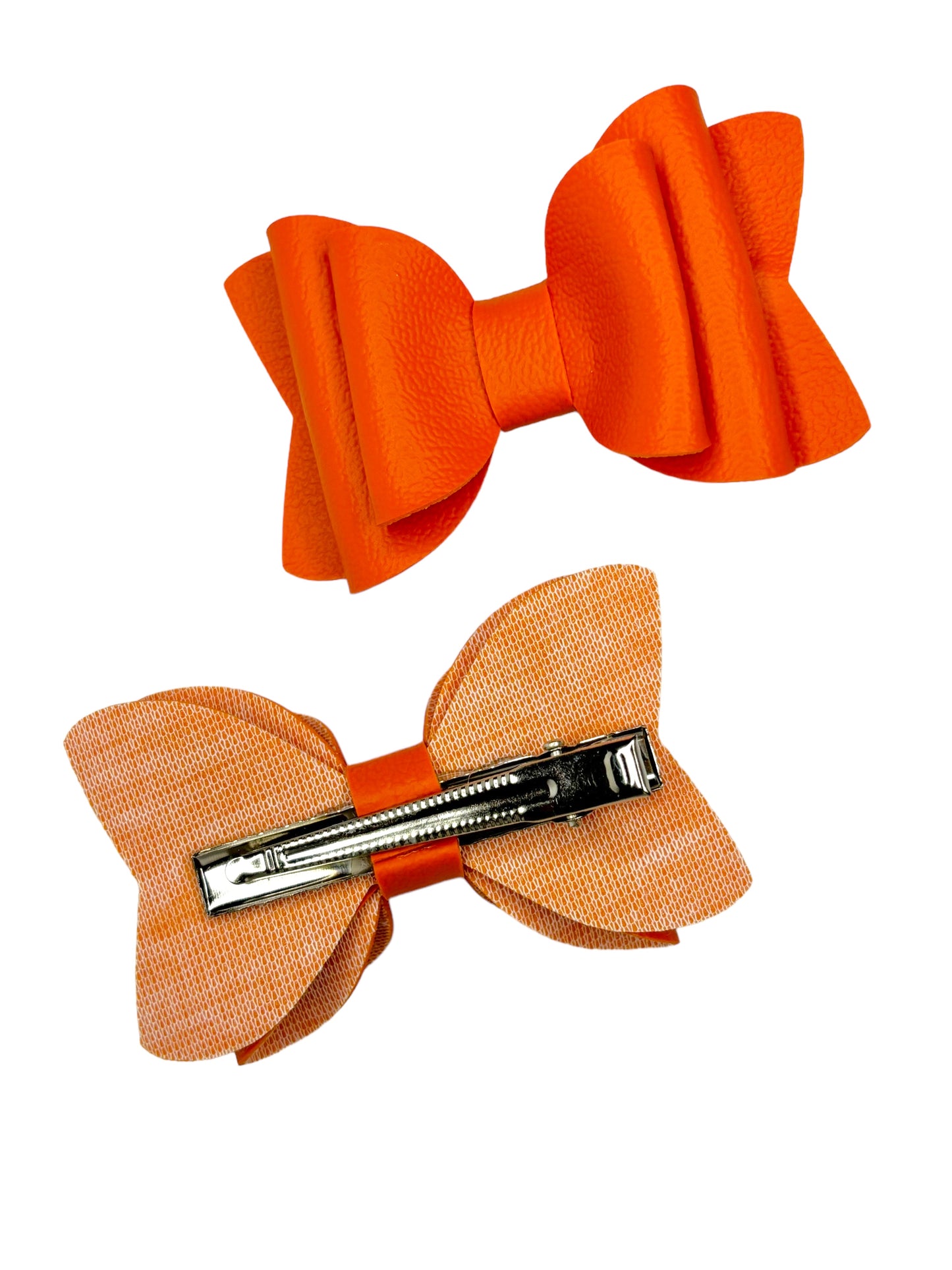 Solid Pigtail Hair Bow Set