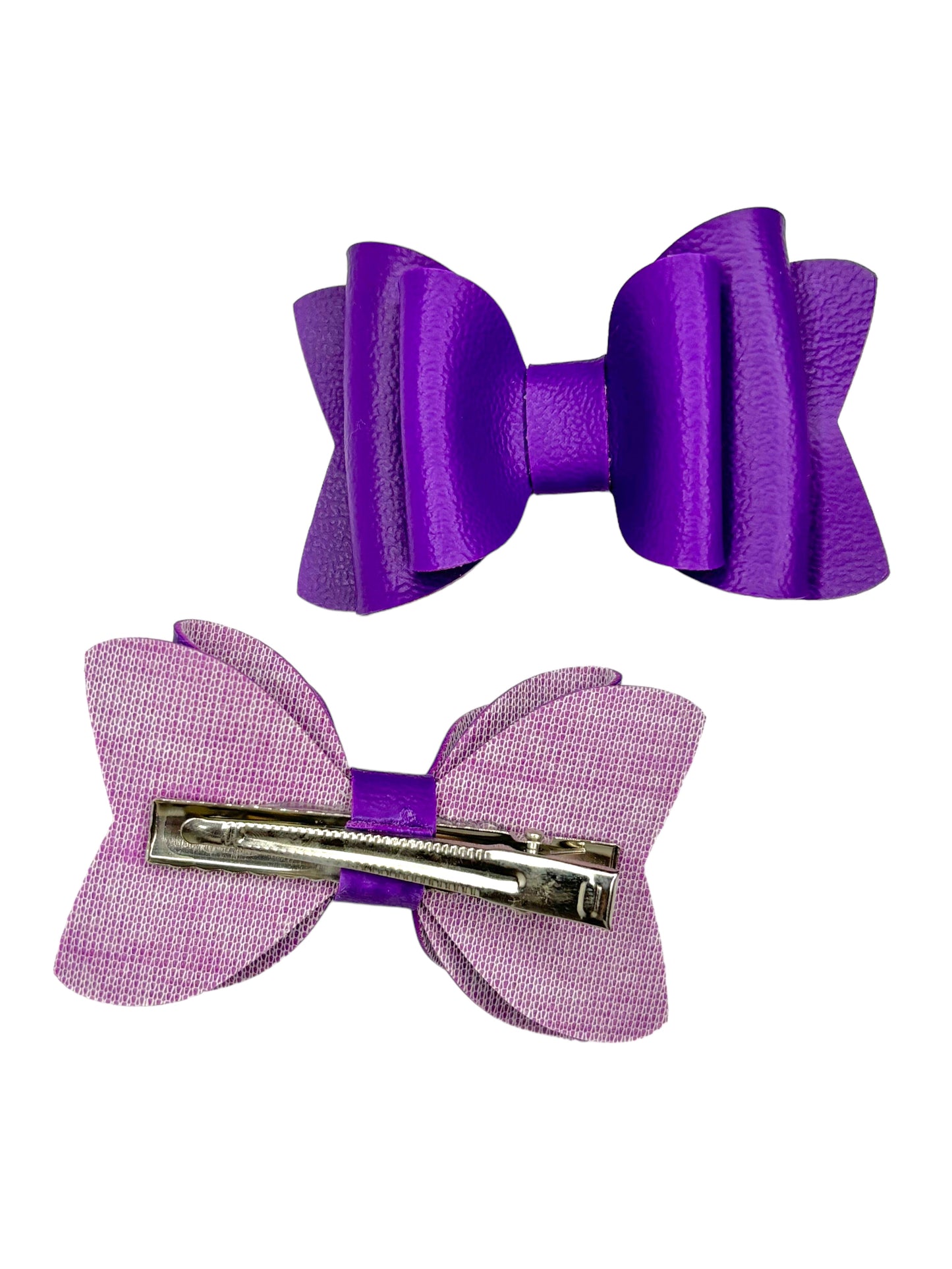 Solid Pigtail Hair Bow Set