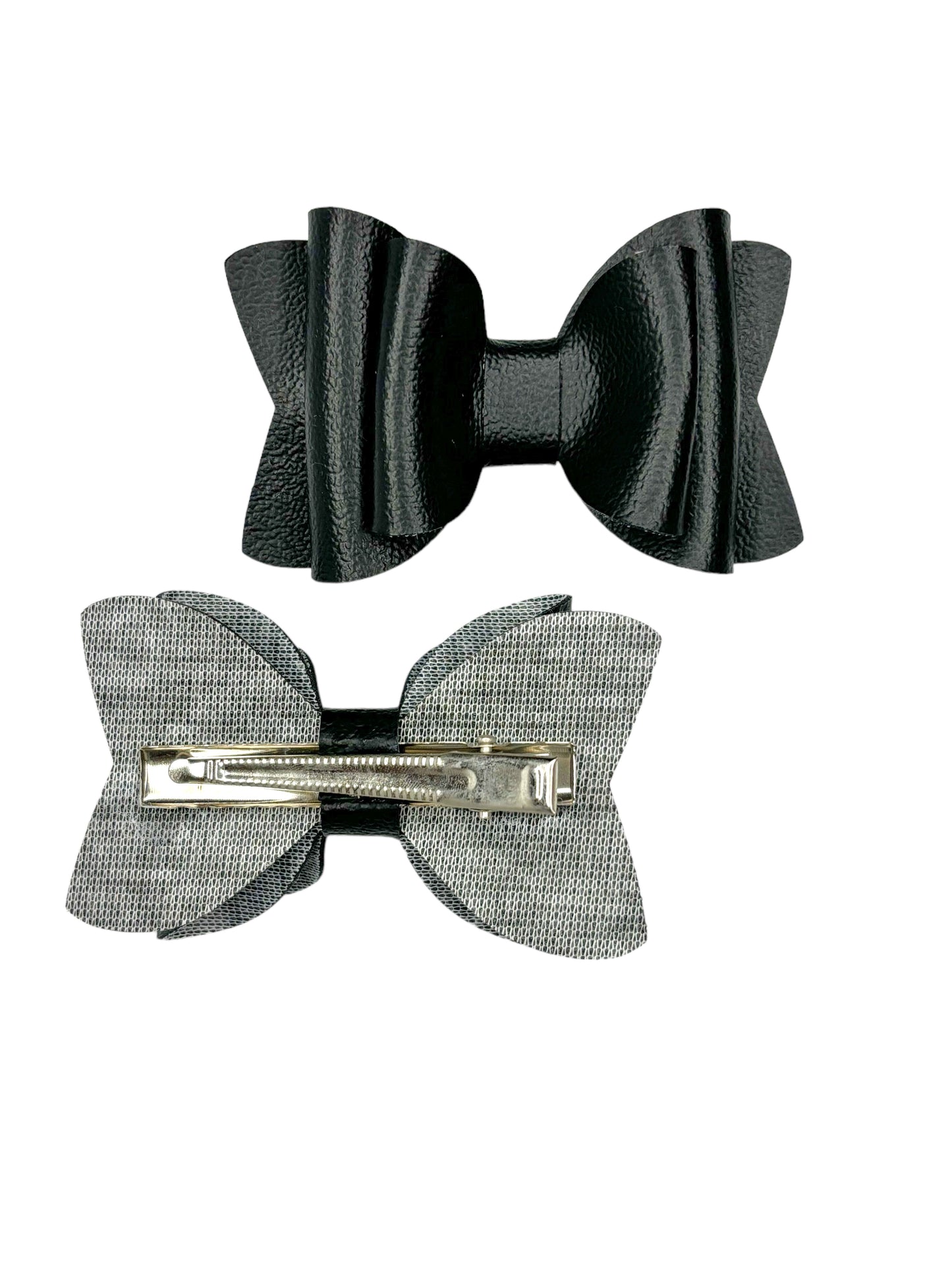 Solid Pigtail Hair Bow Set