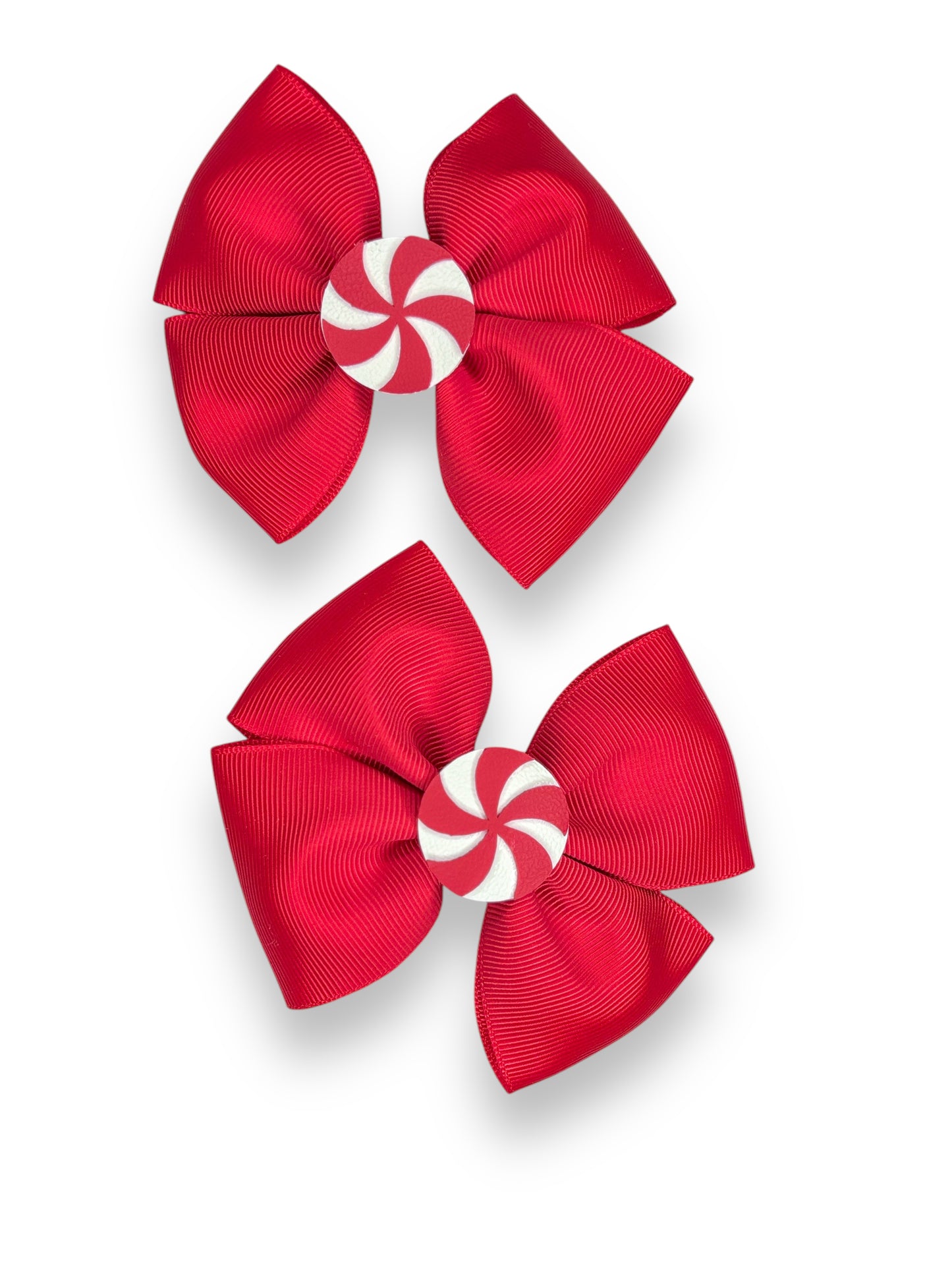 Peppermint Hair Bow for Girls