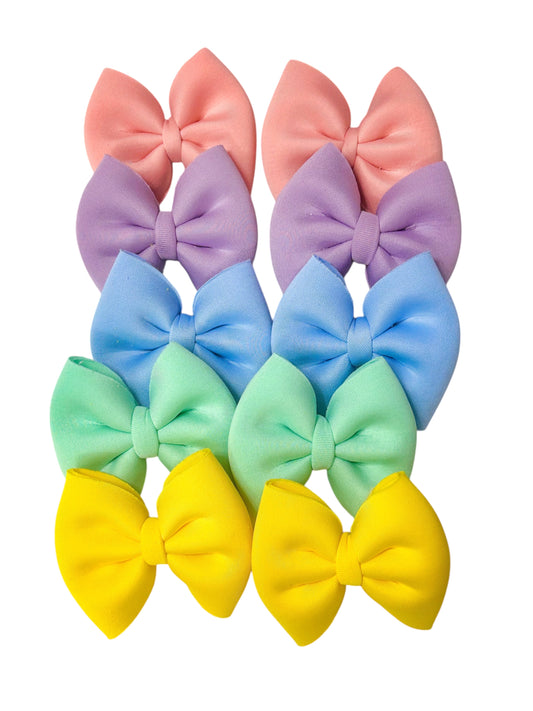 Spring puff bow piggies