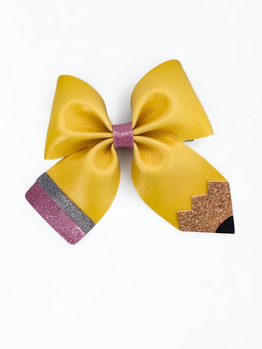 Back to School Pencil Hair Bow