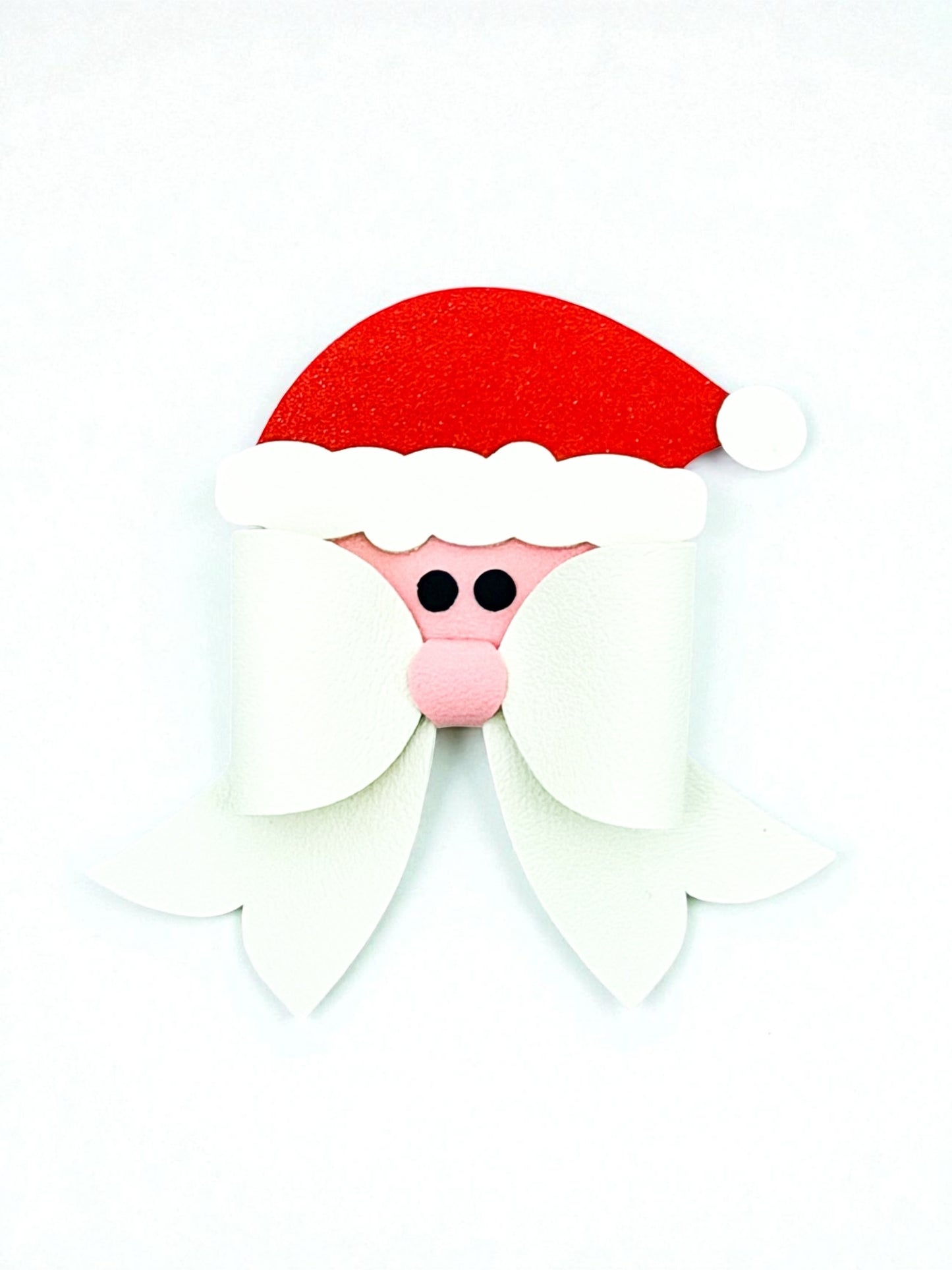 Santa Hair Bow for Girls
