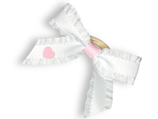 Valentines Ribbon Bow Hair tie