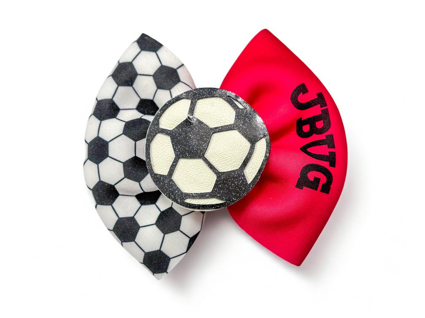 Soccer Fabric Bow