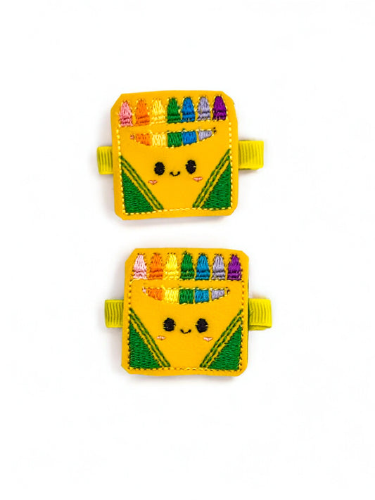 Crayon Feltie Hair Clip