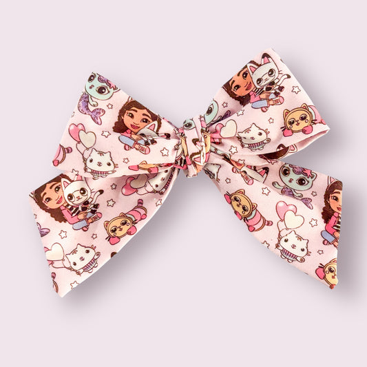Hand tied pinwheel Bow
