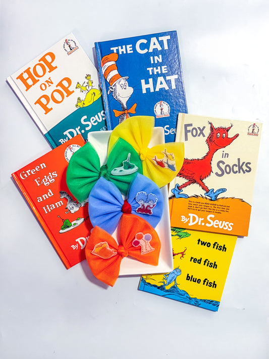 Storybook Character Tulle Hair Bow – 6” Themed Boutique Bow for Spirit Week