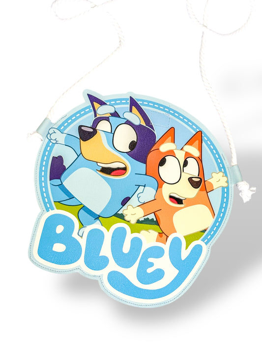 Blue dog Mini Purse