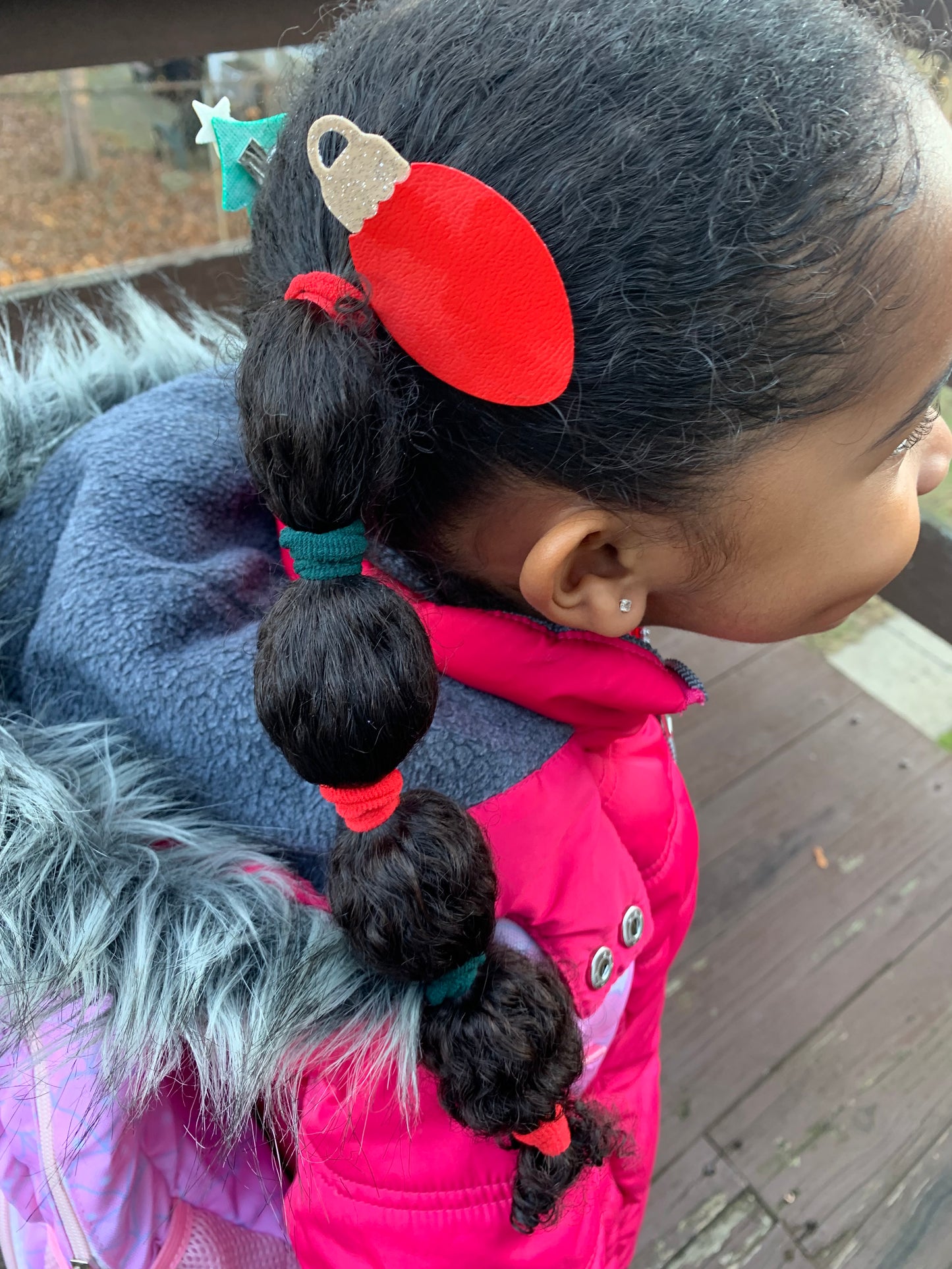 Christmas lights Hair Clip