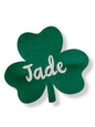 Personalized Clover Hair Clip – Custom Name St. Patrick’s Day Bow (3”)