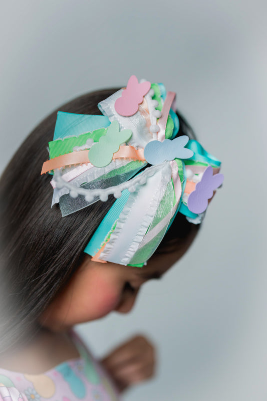 Pastel Easter Whimsy Ribbon Bow