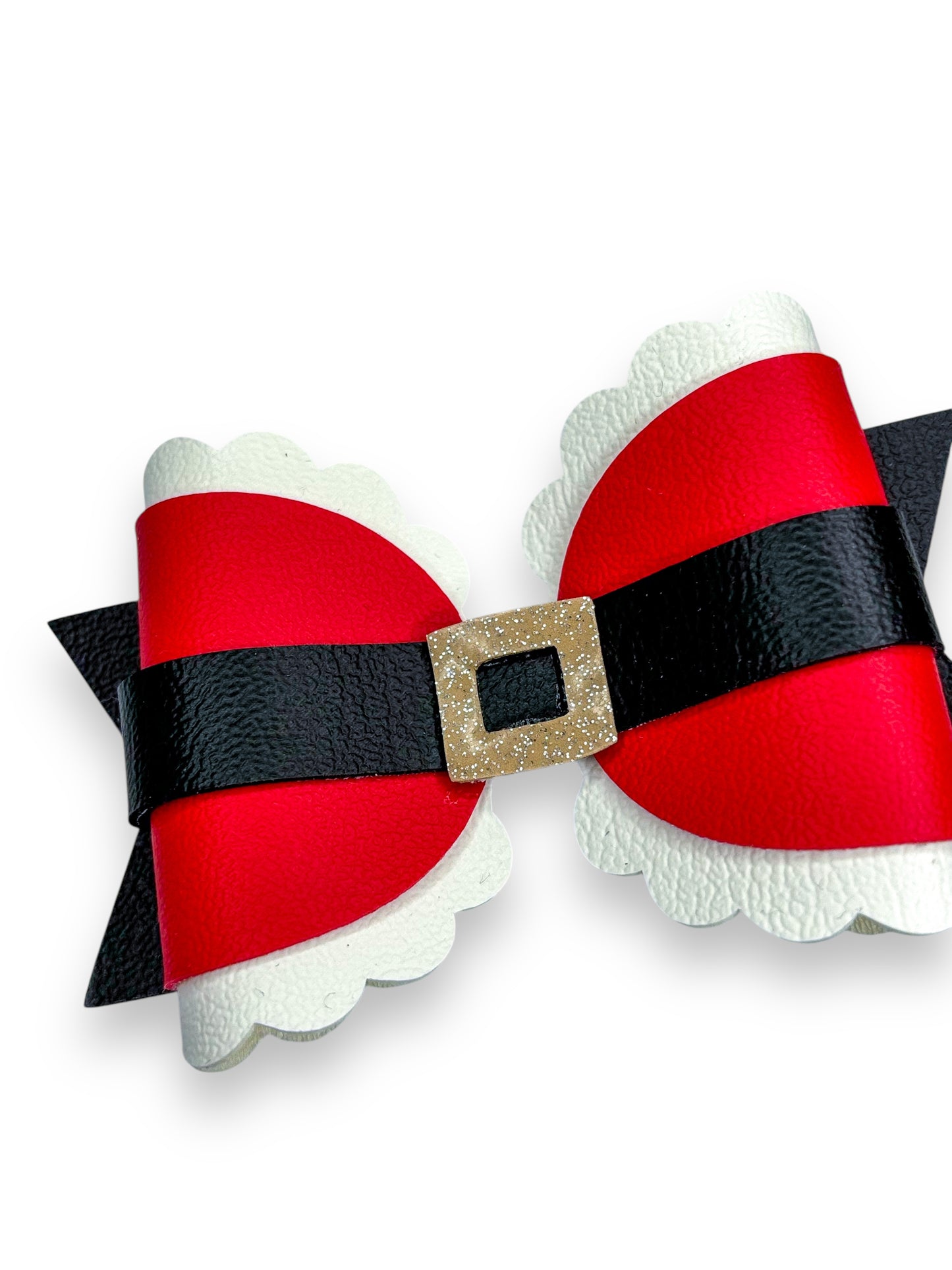 Santa Hair Bow for Girls