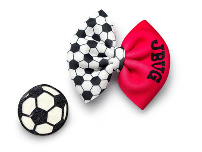 Soccer Fabric Bow