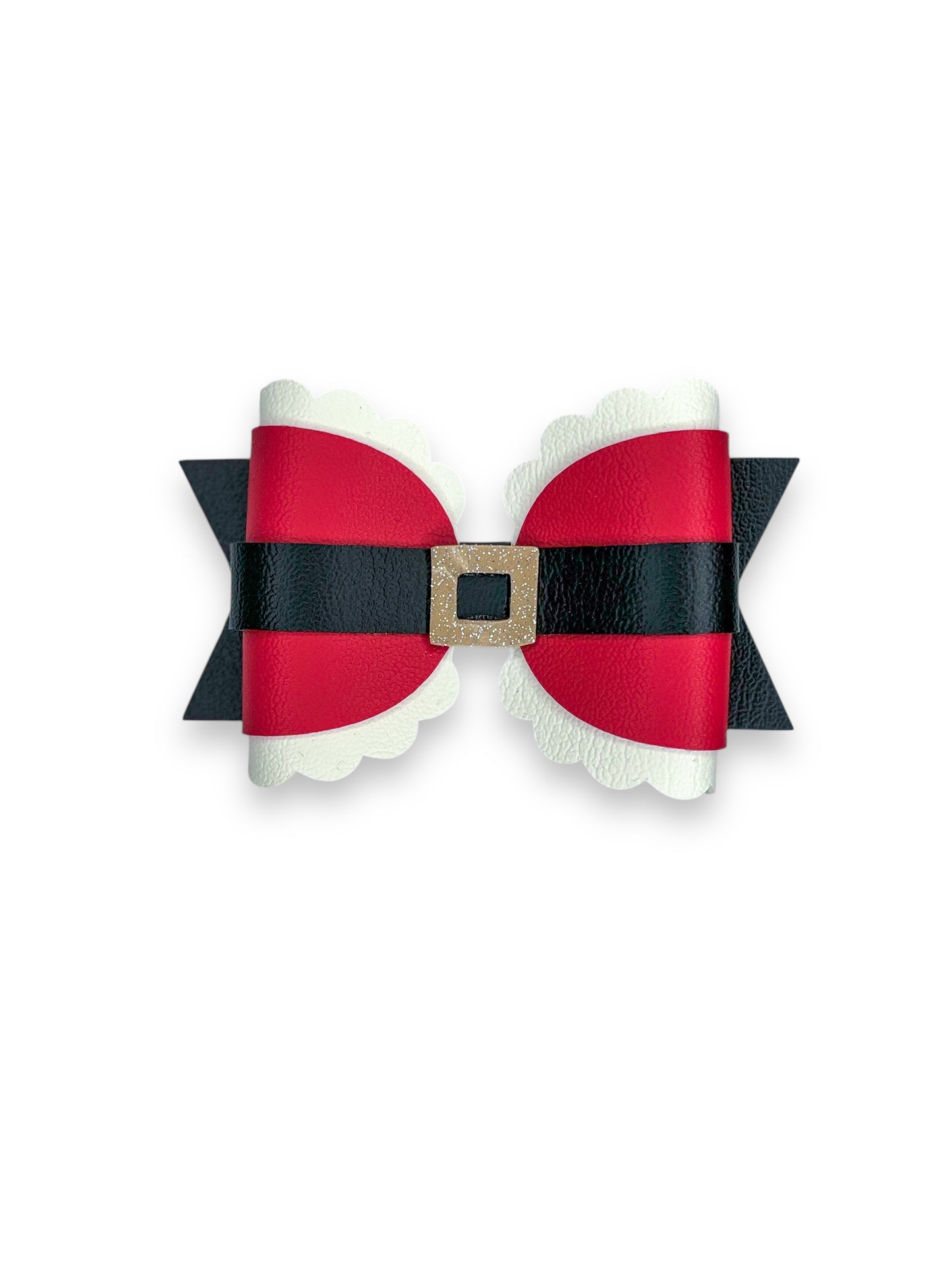 Santa Hair Bow for Girls