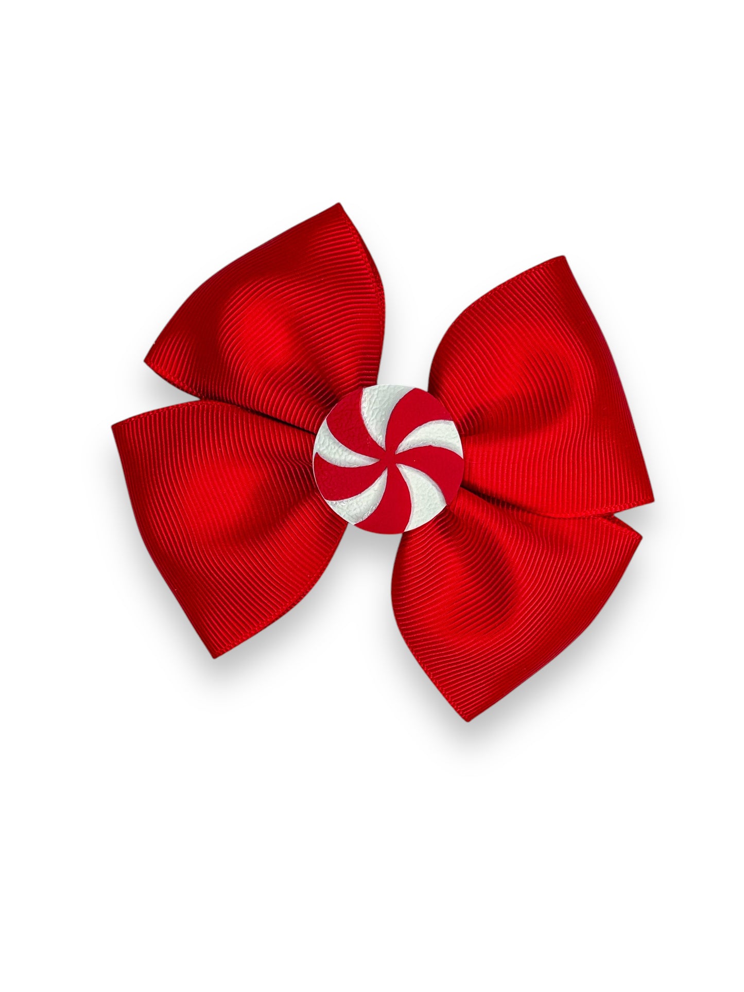 Peppermint Hair Bow for Girls