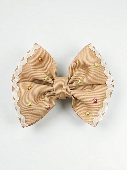 Gingerbread Ribbon Bow