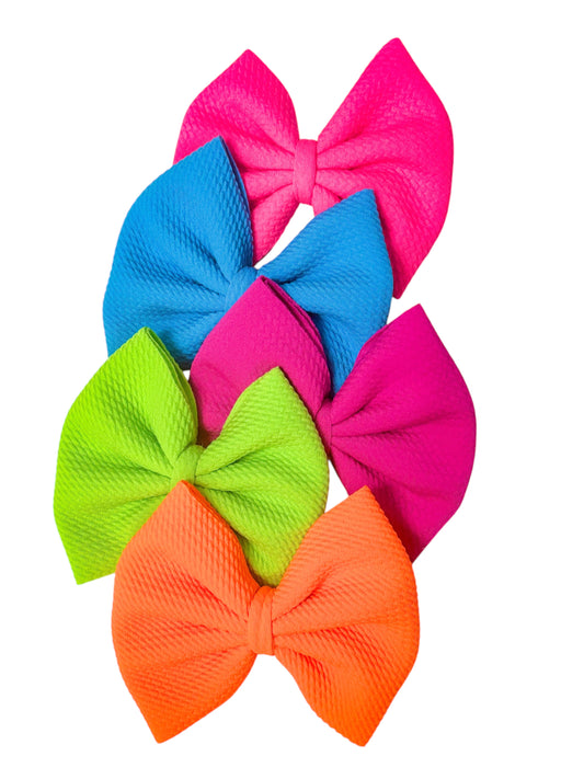 Neon Fabric Bow