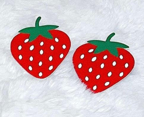 Strawberry Hair Clips & Purse Set