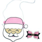 Pink Santa Hair Clip for Girls