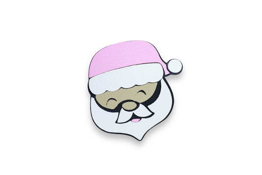 Pink Santa Hair Clip for Girls