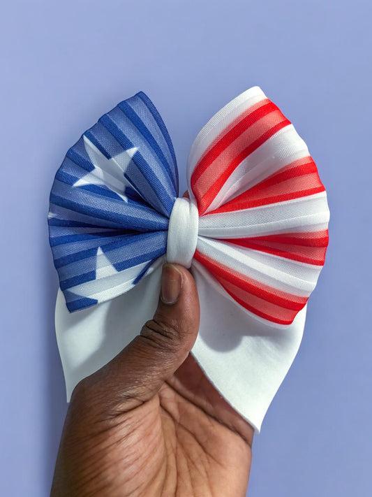 puff bow headwrap