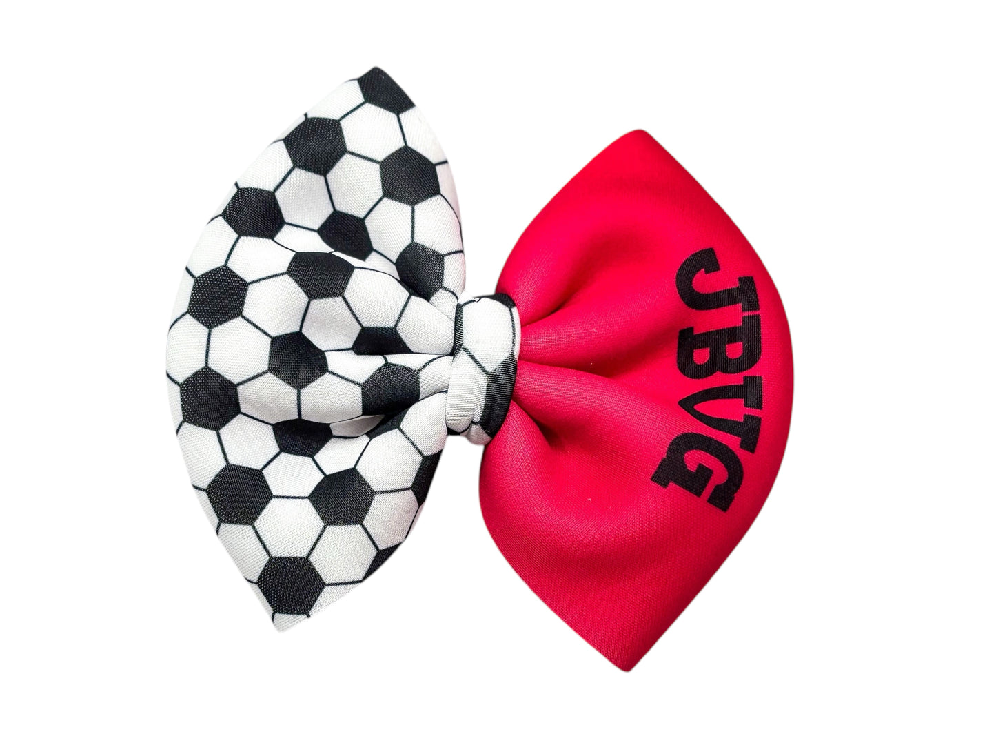 Soccer Fabric Bow