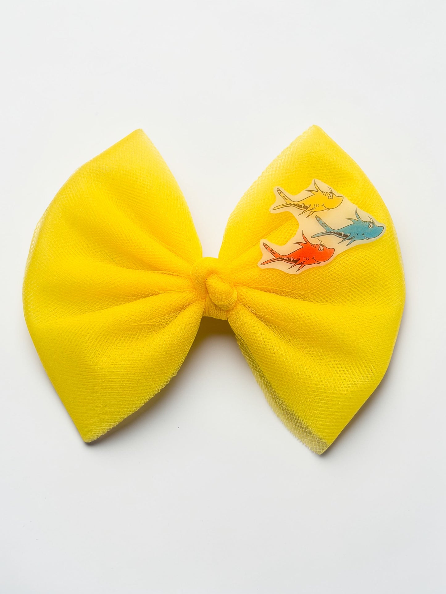 Storybook Character Tulle Hair Bow – 6” Themed Boutique Bow for Spirit Week