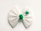 St. Patrick’s Day Hair Bow | Shamrock, Solid Green and Gold Options (6" Clips)