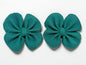 Green clover piggy hair clips for St. Patrick's Day toddler outfit