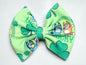 St. Patrick’s Day Hair Bow | Shamrock & Solid Green Options (5" Clips)