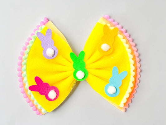 Tulle Neon Bunny Bow