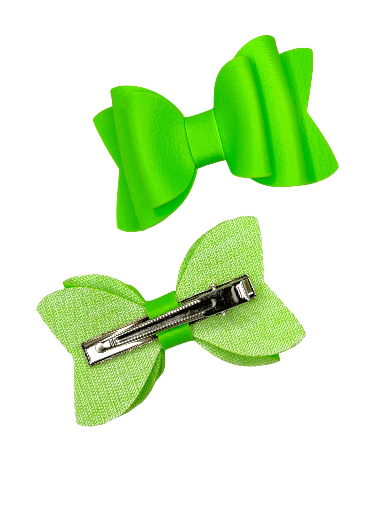 Solid Pigtail Hair Bow Set