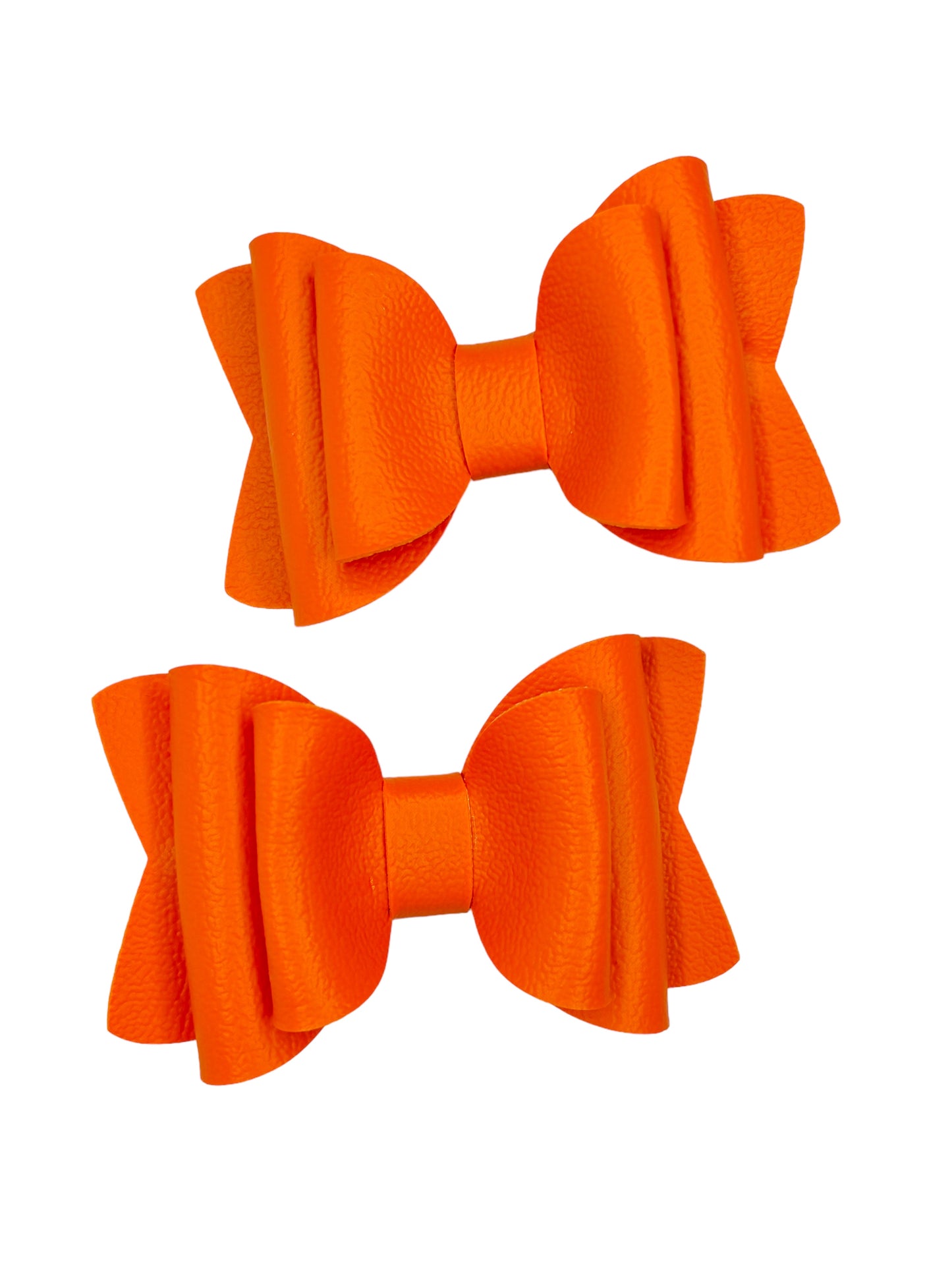 Solid Pigtail Hair Bow Set