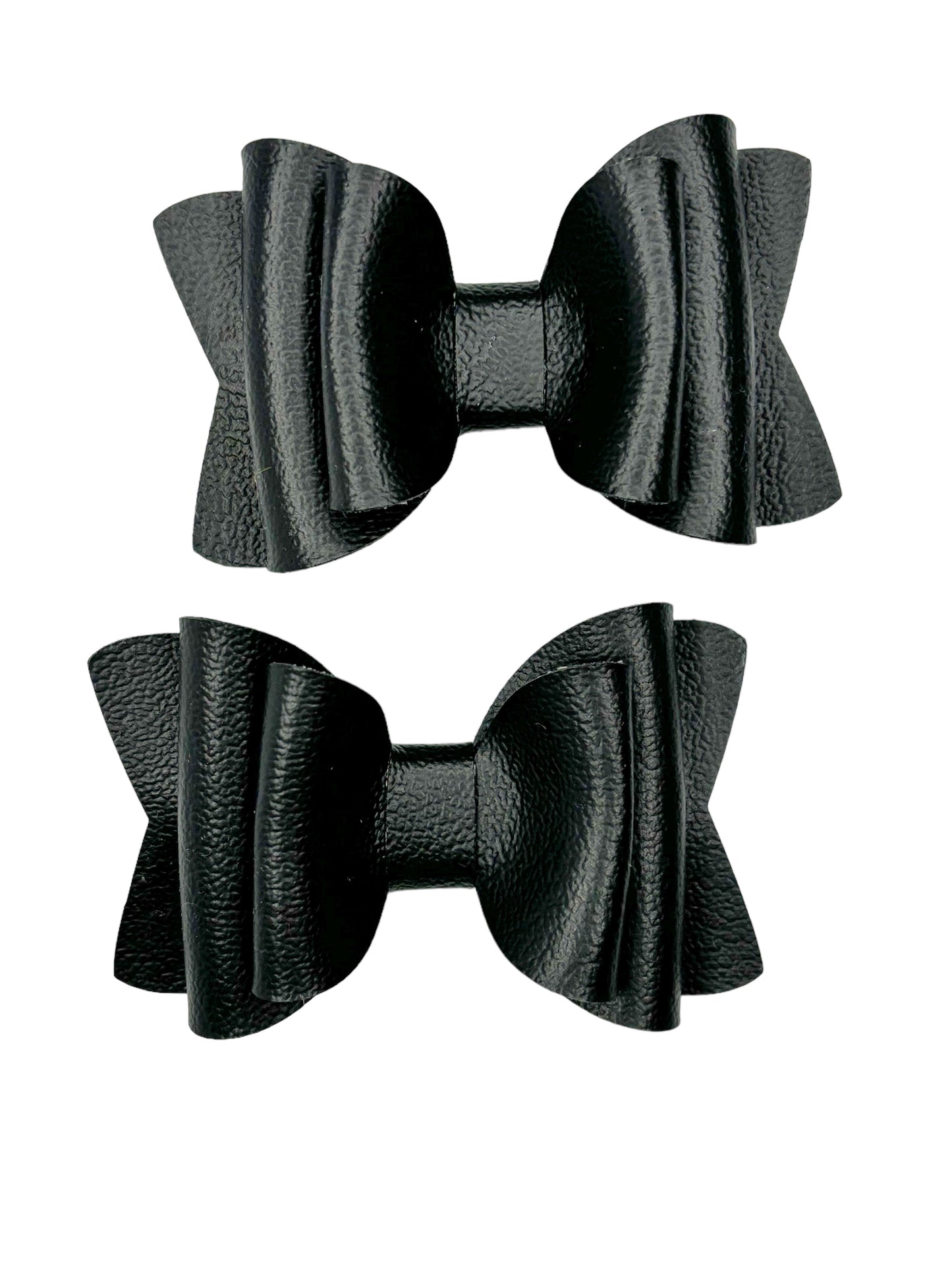 Solid Pigtail Hair Bow Set