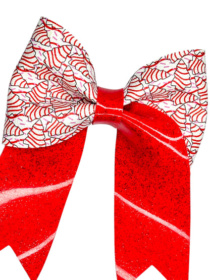 Christmas Cake Hair Bow for Girls