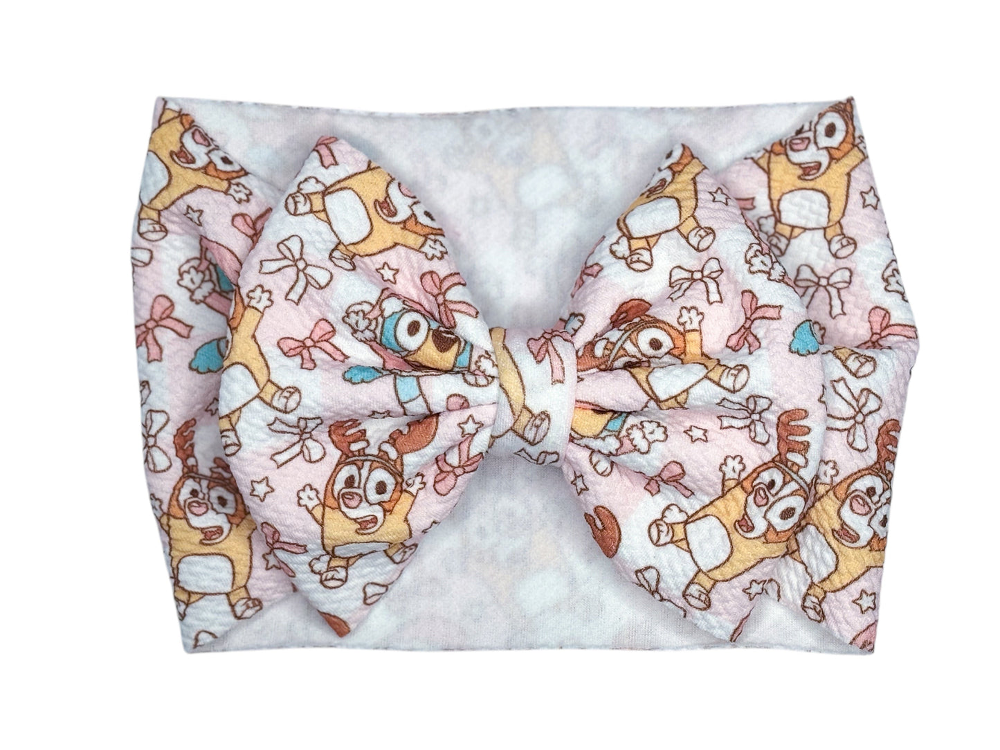 Holiday Fabric Hair Bow