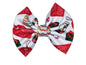 Holiday Fabric Hair Bow