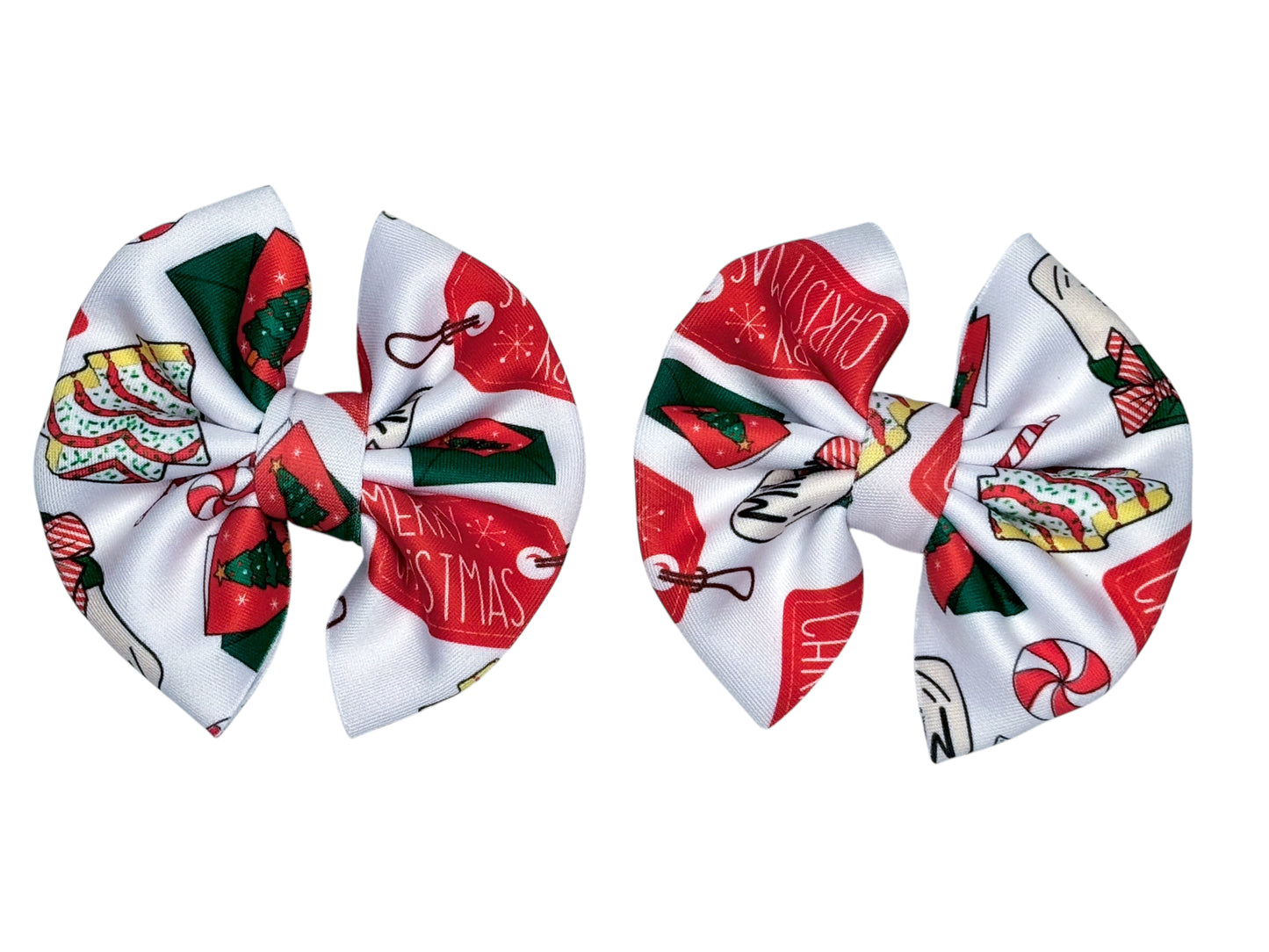 Holiday Fabric Hair Bow