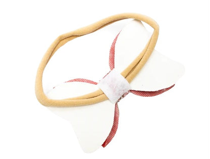 Christmas Hair Bow on Nylon Headband